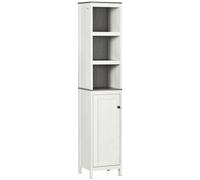 Kleankin Bathroom Storage Cabinet W/ Door Cupboard - White, White