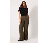 Tall Belted Wide Leg Trousers Long Tall Sally Chocolate 16L