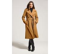 Tall Belted Wrap Midi Coat Long Tall Sally Medium Beige 22-24