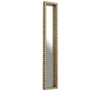 Tall Black Wall Mirror with Shell Mosaic Inlay, Rectangular Decorative Mirror for Hallway or Bedroom Interiors by Premier Gold One Size