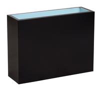 Primrose Zinc Galvanised Tall Cube Planter in Black 89cm Primrose Black