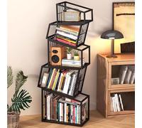 Tall Bookshelves, Space Saving Storage Solution for Organized Bedroom, Living Room, Study, Office