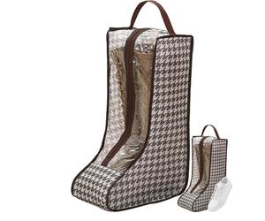 Tall Boot Stand - PVC Storage 28x20x48cm, Transparent Window Protector, Portable Waterproof and Dustproof Case for Adjustable Footwear | Organ Practical, Long style, Consulte la descripción, See