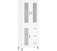 Tall Buffet Sideboard Cabinet with 2 s Doors - Ele Console for Living Room, Bedroom, Office - Modern Sto Solut Fur