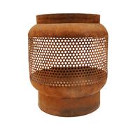 Ivyline Tall Buttermere Basket Outdoor Fire Pit Black H51cm W45cm