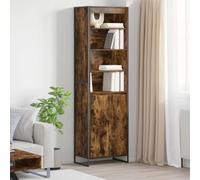 vidaXL Tall Cabinets Smoke Oak 60 x 36 x 200 cm Engineered Wood