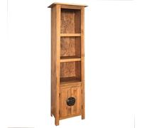 Tall Cabinet Natural Pine 48x32x170cm Solid Pinewood Vintage Bathroom RusticUnit