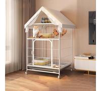 Tall Cat Cages Indoor Large with Litter Box with Top Storage Space, with Wheels, Tray, Hammock, Indoor Cat Enclosures for Cats, Ferret, Chinchilla, Rabbit, Small Animals