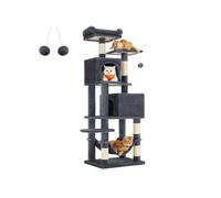 Tall Cat Tree Condo, Smoky Grey / 49L x 40W x 155H cm