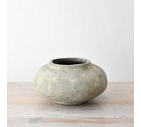 Tall Ceramic Vase 27cm - Textured Neutral Decorative for Modern, Rustic or Minimalist Home Décor - Slim Perry for Hallway, Mantel or Dining Table Display