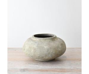 Tall Ceramic Vase 27cm - Textured Neutral Decorative for Modern, Rustic or Minimalist Home Décor - Slim Perry for Hallway, Mantel or Dining Table Display