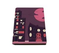 Tall City Buildings Notebook A5, Pu Leather A5 Notebooks, Lined Paper Wedding Notebook 180Pages/90Sheets, Notepad for Meeting, Journal for Journaling Writing, Journaling Supplies Women Man