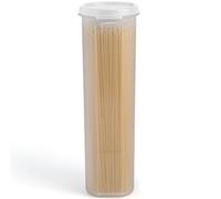 Tall Clear Spaghetti Pasta Container Storage With Lid.Multi-Purpose Kitchen Pantry Organization And Food Storage For Noodles Beans Straws - Airtight Leakproof Spaghetti Keeper BPA Free 37 oz.
