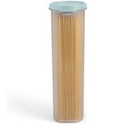 Tall Clear Spaghetti Pasta Container Storage With Lid.Multi-Purpose Kitchen Pantry Organization And Food Storage For Noodles Beans Straws - Airtight Leakproof Spaghetti Keeper BPA Free 37 oz.
