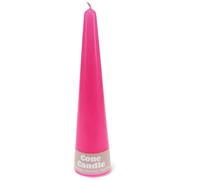 Tall Cone Candle - Bright Pink