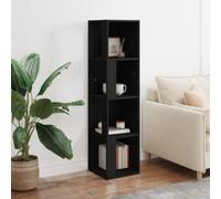 vidaXL Corner Cabinet Black 33x33x132 cm Engineered Wood