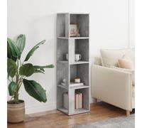 vidaXL Corner Cabinet Concrete Grey 33x33x132 cm Engineered Wood