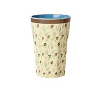 Tall Cup - Cream - Hacienda Flower Print - by Rice