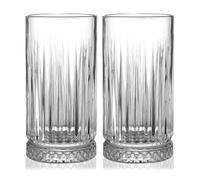 Tall Drinking Glasses Set of 4-16oz Glass Cups for Kitchen - Elegant Highball Glassware for Water, Ice Coffee, Cocktail, Cold Beverage
