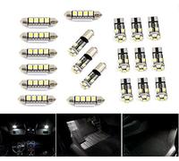 Tall Elephant - PREMIUM 20 PCS X5 E53 2000-2006 WHITE INTERIOR UPGRADE ERROR FREE LED LIGHT KIT