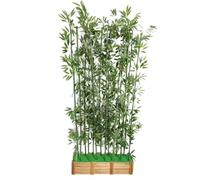 Tall Faux Bamboo Plant with Base, Artificial Bamboo Tree, Garden Fence Privacy Decor Screen Courtyard(150 * 120cm)