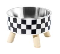 Tall Feeding Bowl for Cats, Moustache-Friendly Cat Bowl Made of Stainless Steel that Protects the Spine, Non-Slip Cat Food Bowl, Stylish Cat Bowl for Dry Wet Food, Kittens, Cat