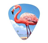 Tall flamingos guitar pick set, 3 different thicknesses, 12 pieces for a variety of instruments