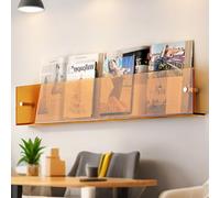 Tall Free Standing Bookcase Shelving Unit 130cm/160cm, 6/8-Tier Metal Bookshelf in Gold/Black, Sturdy Display Cabinet for Living Room, Office, Study, Strong Load-Bearing Capacity