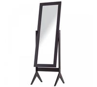 HOMCOM Freestanding Dressing Mirror Bedroom Tall Adjustable Angle 148x47cm Brown