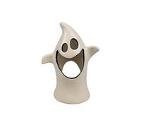 Tall Ghost Tea Light Holder, H16.5 x W12 x D8.5 cm, White