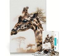 Tall Giraffe Dreams 1000 Piece Jigsaw Puzzles for Adults Brain Tease Toy Relax Time Perfect Cut Memorable Gift (38x26cm)