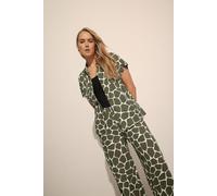 Tall Giraffe Print Shirt Long Tall Sally Light Khaki 18
