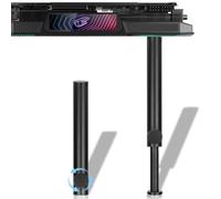 Tall GPU Support Bracket - Heavy Duty Adjustable GPU Anti Sag Holder & Support Stand for Graphics Card, 4.53"-8.27" Height Durable Black Metal PC Build Stabilizer, Large/Long GPU Sag Prevention