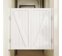 Tall Half Swinging Doors - Waterproof Wear-Resistant Two-Way Spring Opening Suitable for Hallways, Kitchens, and Stairs - Vintage Louvered Partition Door
