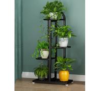 Tall Indoor Plant Stand - Black Tiered Planter Holder for Multiple Pots, Space-Saving Corner Display 45.7 x 21.8 x 89.9 cm - Perfect Home Decor Solution