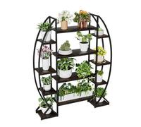 Tall Indoor Plant Stand Industrial Bookcase Flower Pots Display Rack