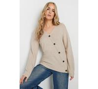 Tall Knit Button Jumper Long Tall Sally Natural 22-24
