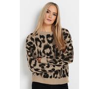 Tall Knitted Leopard Jumper Long Tall Sally Brown 8-10