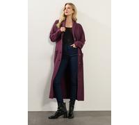 Tall Knitted Longline Coatigan Long Tall Sally Burgundy 10-12
