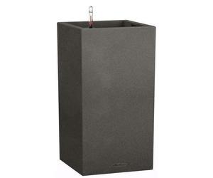 Tall Large Indoor and Outdoor LECHUZA CANTO Stone Square Self-watering Planter