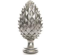 Tall Large Silver Pinecone Finial