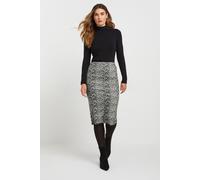 Tall Leopard Print Skirt Long Tall Sally Grey 14
