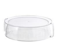 Tall Microwave Glass Plate Cover Splatter Guard Lid With Handle For Heating Pasta Warming Leftovers