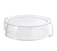 Tall Microwave Glass Plate Cover Splatter Guard Lid With Handle suitable for Heating Pasta Warming Leftovers-Good