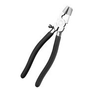 Tall Mild Steel Modifiable Glass Cutting Pliers Tool with Not Slip Rubber Grip for Art Projects and Home Refurbishment Molded Glass Workshop Pliers