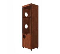 Tall Multi-Level Cat Cage with Smooth Rollers, Mobile Pet Enclosure for Vertical Exploration and Easy Mobility