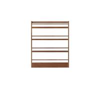 Tall Narrow Bookcase Storage Organizer for Bedroom Living Room Office - Space-Saving Design, Fits Behind Door, Original Wood, 60x10x185cm
