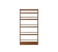 Tall Narrow Bookcase Storage Organizer for Bedroom Living Room Office - Space-Saving Design, Fits Behind Door, Original Wood, 60x10x185cm
