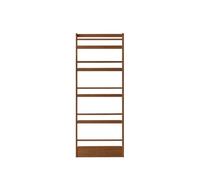 Tall Narrow Bookcase Storage Organizer for Bedroom Living Room Office - Space-Saving Design, Fits Behind Door, Original Wood, 60x10x185cm
