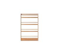 Tall Narrow Bookcase Storage Organizer for Bedroom Living Room Office - Space-Saving Design, Fits Behind Door, Original Wood, 60x10x185cm